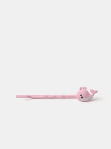 Pink Whale Clip Plastic Cute Dolphin Alloy Hair Pin