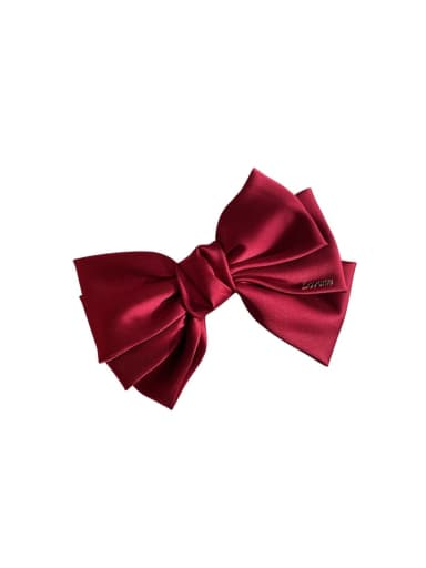 Trend satin three layer bow Hair Barrette/Multi-Color Optional
