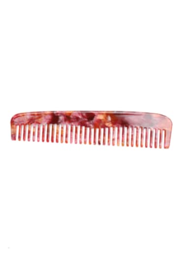 Marble red Cellulose Acetate Minimalist Multi Color Hair Comb