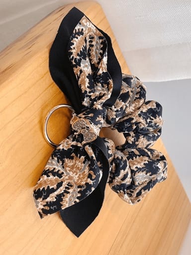 Vintage fabric floral bow Hair Barrette/Multi-Color Optional