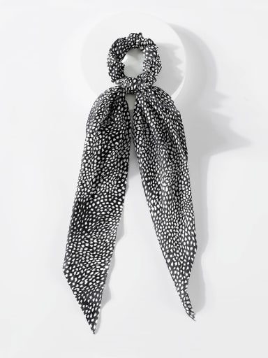 T021BK Vintage Fabric Leopard-print dense polka-dot satin Hair Barrette/Multi-Color Optional