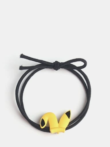 Pikachu black rope Cute Cartoon animal  Hair Rope