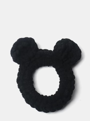 Black knitted bear Cute Animal Hair Rope