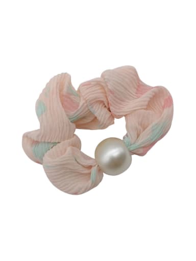 custom Cute Imitation Pearl chiffon Hair Barrette/Multi-Color Optional