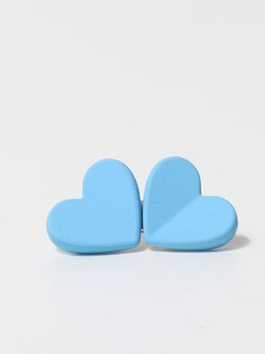Blue folding heart 20x40mm Plastic Cute Heart Hair Barrette/Multi-color optional