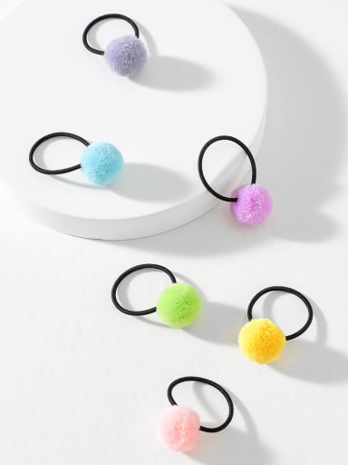 custom Cute Hairball Candy Color Creative Hair Rope /Hair Barrette/Multi-Color Optional