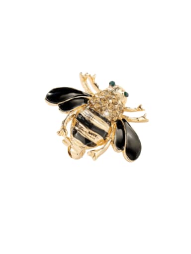 Alloy Rhinestone Enamel Bee Cute Animal Brooch