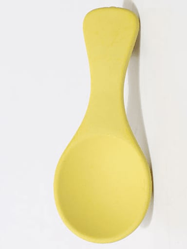 Yellow spoon hairpin 28x64mm Plastic Cute Geometric Alloy Hair Barrette