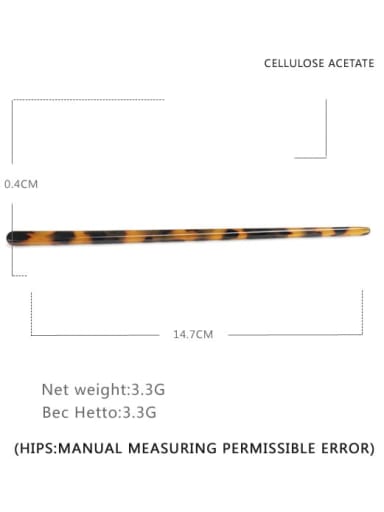 Deep hawksbill Cellulose Acetate Minimalist Multi Color Hair Stick