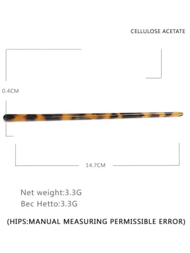 Cellulose Acetate Minimalist Multi Color Hair Stick