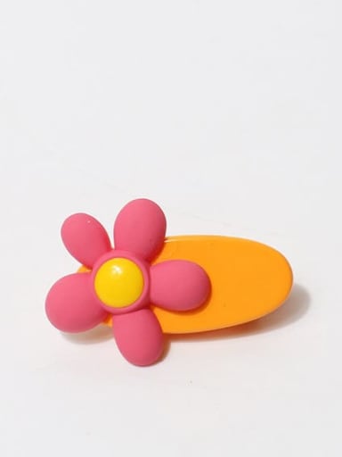 Duck beak clip with rose blossoms Plastic Cute Flower Hair Pin