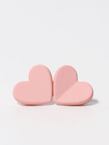 Pink folding heart 20x40mm Plastic Cute Heart Hair Barrette/Multi-color optional