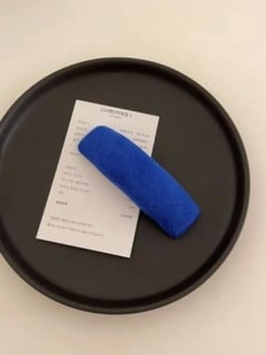 blue Minimalist  Suede sponge Hair Barrette/Multi-Color Optional