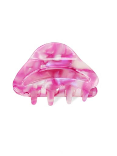 pink Cellulose Acetate Minimalist Geometric Multi Color Jaw Hair Claw