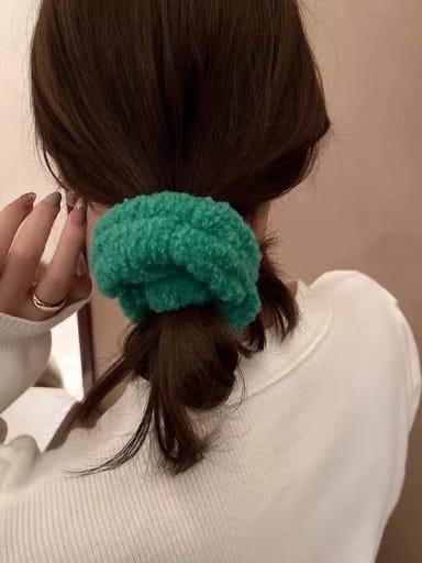 Hair circle Fresh green+Warm plush Hair Barrette/BB clip/Hair band