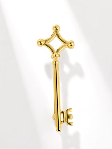 Golden key Alloy Key Minimalist Brooch
