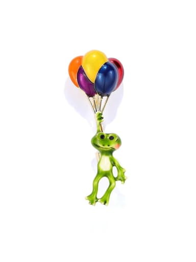 custom Alloy Enamel Irregular Cute  balloon Brooch