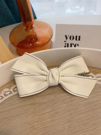Trend Artificial Leather cross butterfly Hair Barrette/Multi-Color Optional