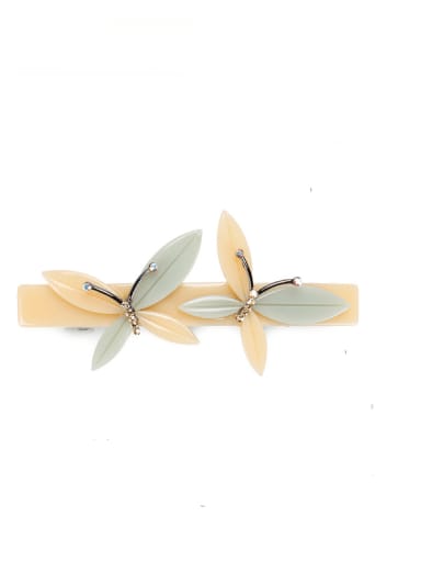 Cellulose Acetate Minimalist Butterfly Alloy Hair Barrette