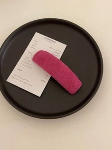 Pink Minimalist  Suede sponge Hair Barrette/Multi-Color Optional