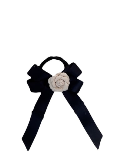 Minimalist ribbon camellia bow Hair Barrette/Multi-Color Optional