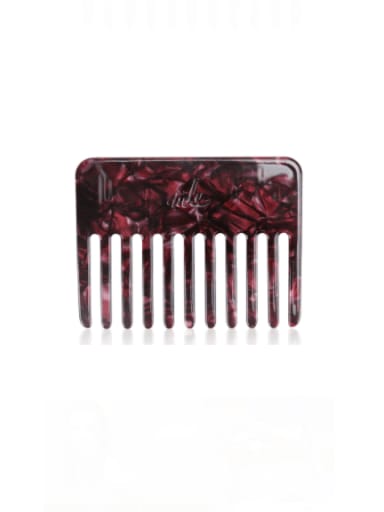Crimson Cellulose Acetate Minimalist Multi Color Hair Comb