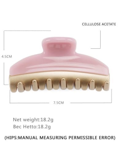 Cellulose Acetate Vintage Alloy Jaw Hair Claw