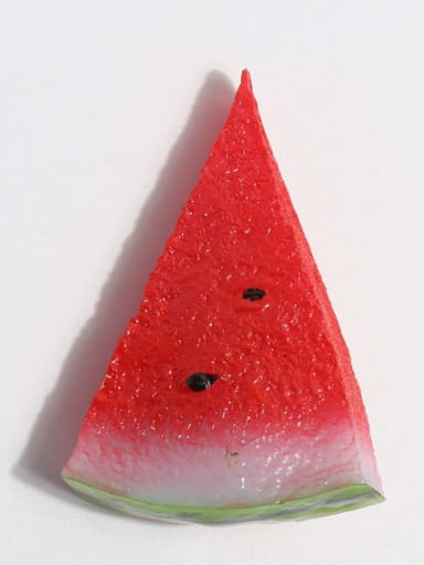 Red Watermelon Plastic Cute Friut Alloy Hair Barrette