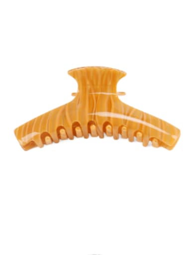 orange Cellulose Acetate Minimalist Geometric Jaw Hair Claw