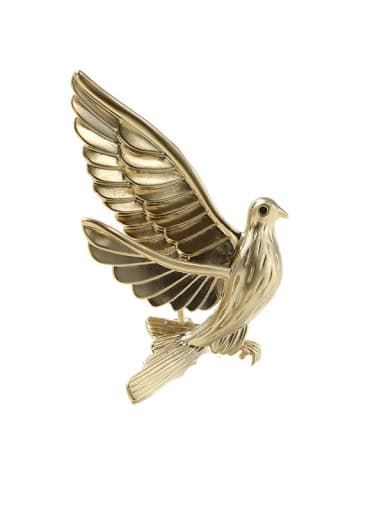 Alloy Bird Vintage Pigeon Brooch