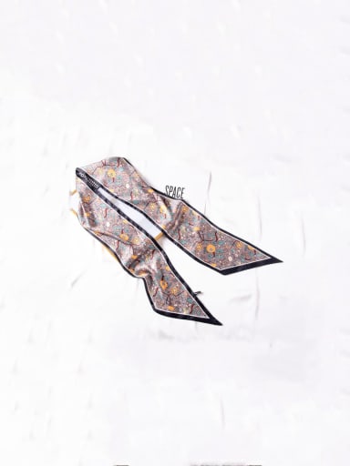custom Women Spring Polyester Floral 150*14 cm Scarves/Multi-Color Optional