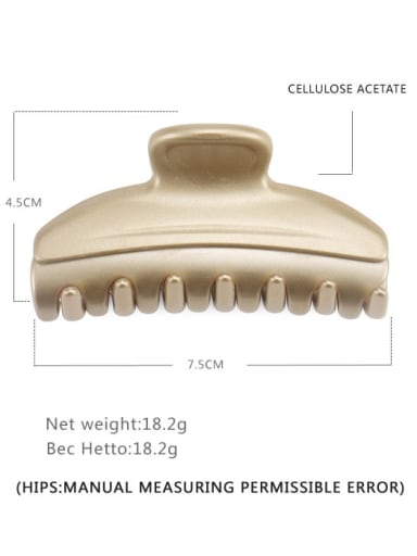 Cellulose Acetate Vintage Alloy Jaw Hair Claw
