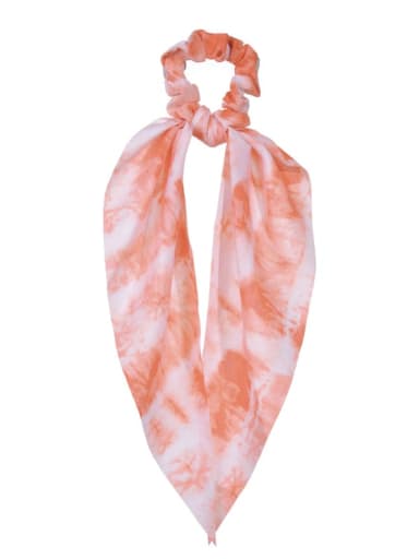 Trend Fabric tie dye hair scarf european style streamer Hair Barrette/Multi-Color Optional