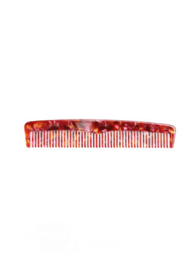 Marble red Cellulose Acetate Minimalist Multi Color Hair Comb