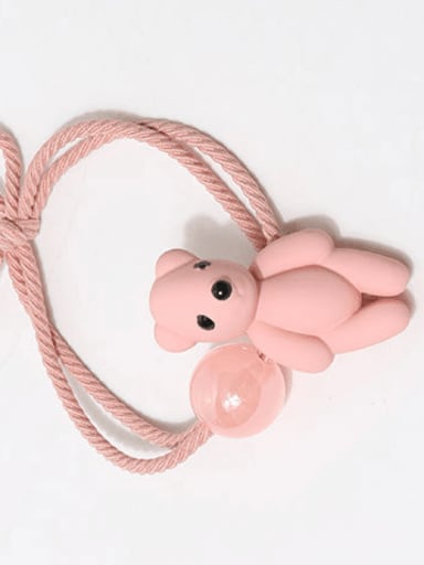 Plastic Cute Rabbit Pink Hair Rope