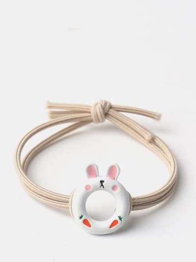 White rabbit Alloy Cute Rabbit  Hair Rope