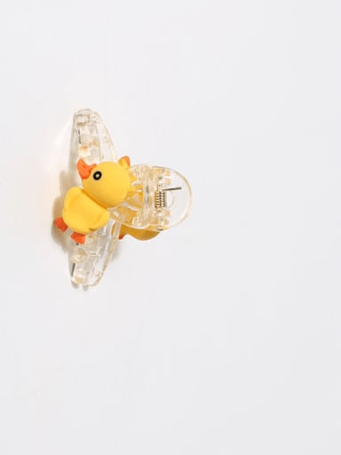 Yellow duckling grip 26x45mm Plastic Cute Animal Jaw Hair Claw