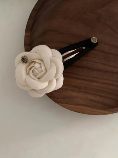 Camellia hairpin Vintage Flower camellia small fragrance streamer Hair Barrette/Multi-Color Optional