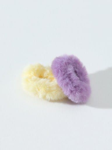 Trend plush Rabbit hair ring Hair Barrette/Multi-Color Optional