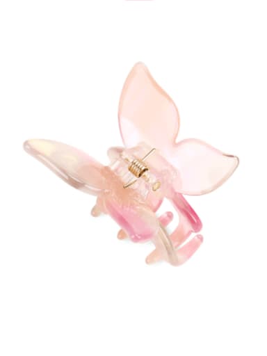 3 Cellulose Acetate Cute Butterfly Multi Color Jaw Hair Claw