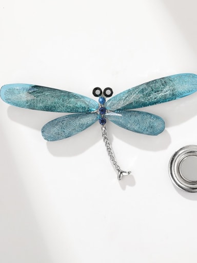 Alloy Acrylic Dragonfly Dainty Brooch