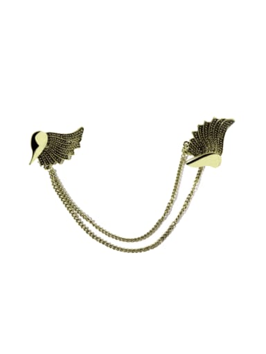 custom Alloy Angel Wings Vintage Tassel Brooch