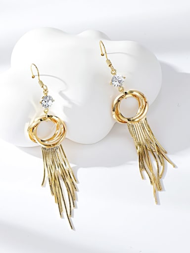 Gold Brass Earrings
