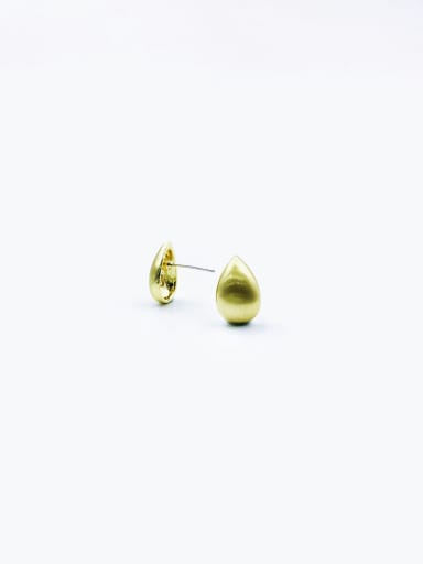 Gold Zinc Alloy Water Drop Minimalist Stud Earring