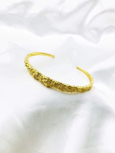 custom Brass Irregular Trend Cuff Bangle