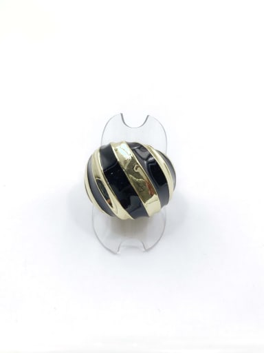 Zinc Alloy Enamel Vertical Stripe Minimalist Band Ring