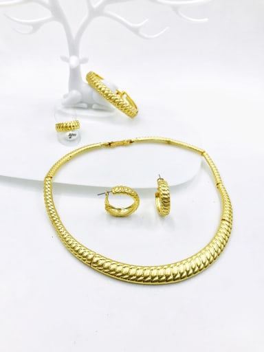 Zinc Alloy Minimalist Ring Earring Bangle And Necklace Set