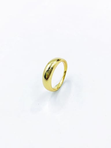 Gold Brass Minimalist Band Ring