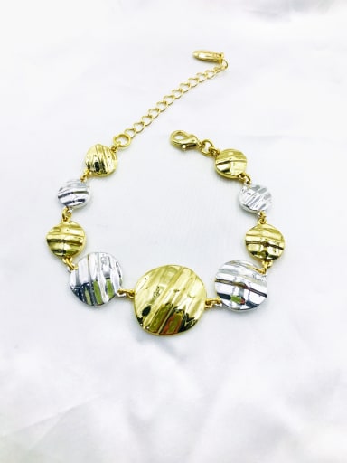gold+imitation rhodium Zinc Alloy Irregular Trend Bracelet