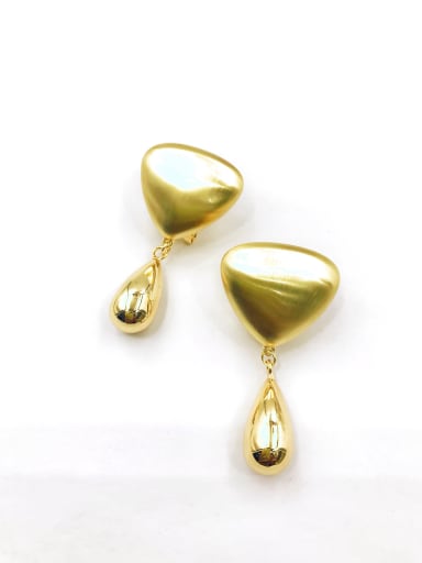 Gold Zinc Alloy Water Drop Minimalist Drop Earring